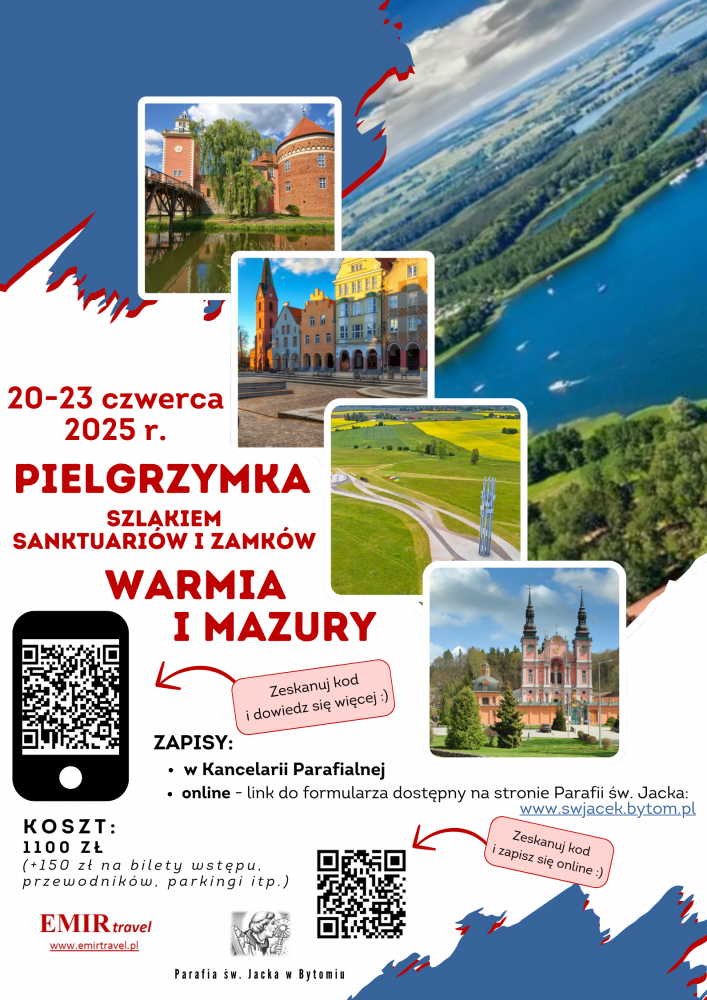 Pielgrzymka Warmia i Mazury - plakat